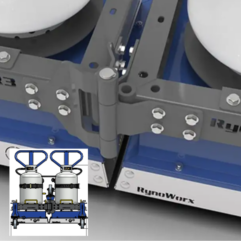 R Series Hinge Kit Assembly to Connect R-Series Modular Infrared Heaters