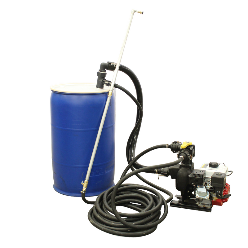 Asphalt Sealcoat Sprayer Portable – Rynoworx Premium Sealcoating Spray System with Launtop Engine & Cast Iron Pump