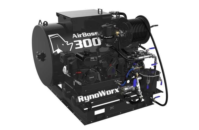 Asphalt Sealcoating Spray System – Rynoworx AirBoss 300 Contractor Sealcoat Machine