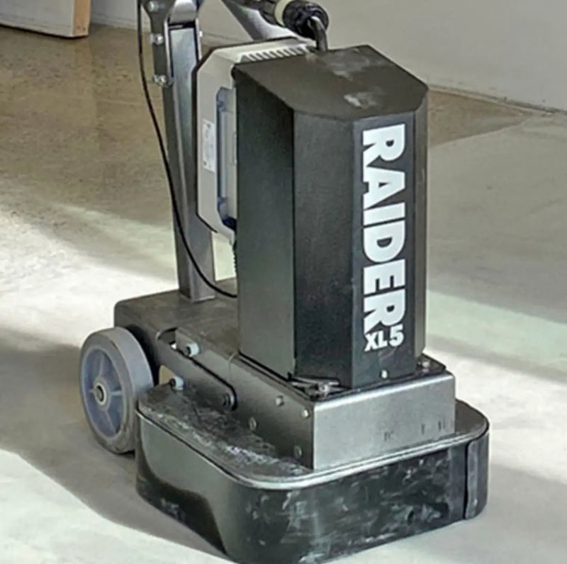 Concrete Grinder preparation of surface and polishing WerkMaster Raider XL5 230V 5HP