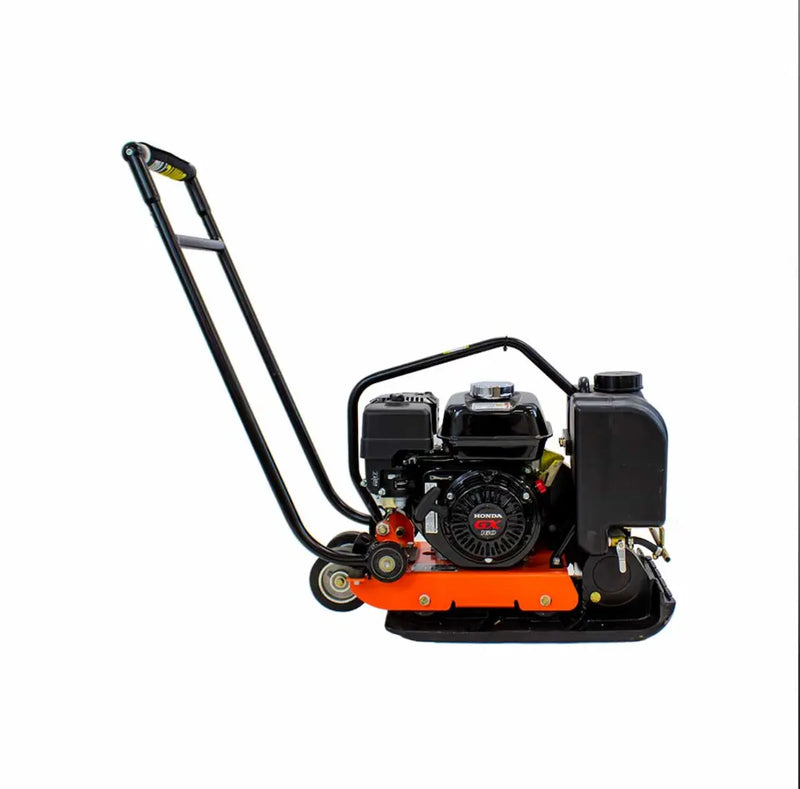 Forward Plate Compactor 14 In. Rubber Mat, Tank, and Wheel Kit Honda GX160 BravePro