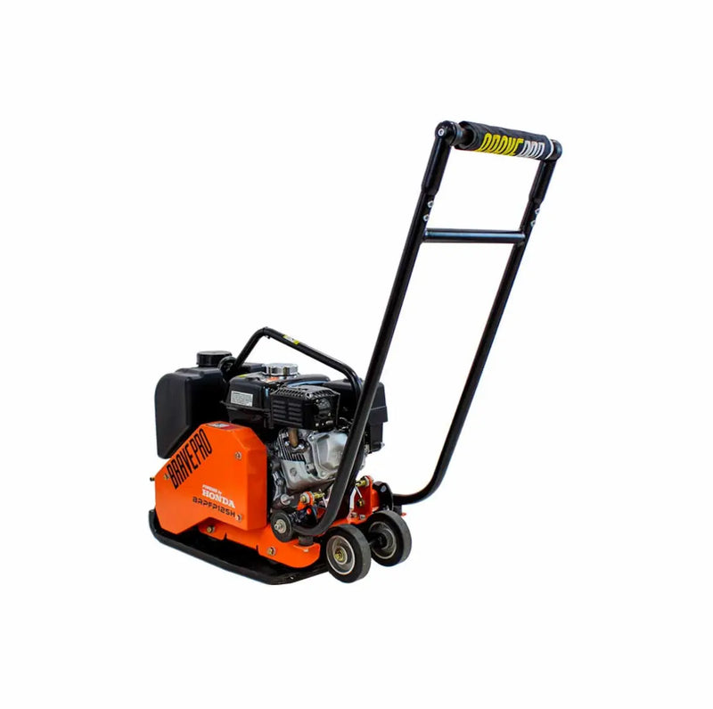 Forward Plate Compactor 14 In. Rubber Mat, Tank, and Wheel Kit Honda GX160 BravePro