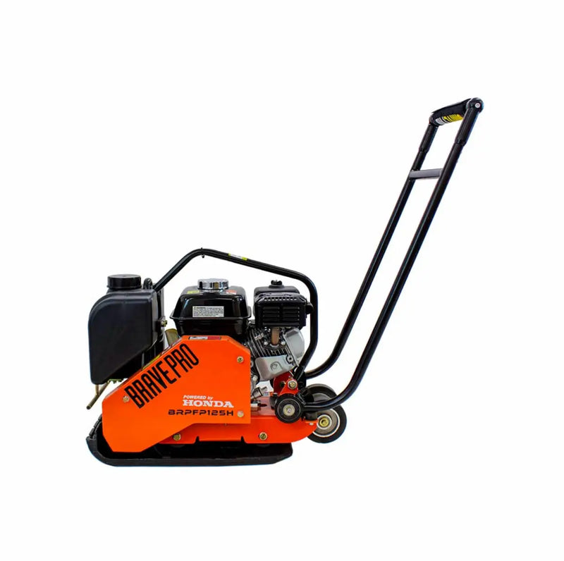 Forward Plate Compactor 14 In. Rubber Mat, Tank, and Wheel Kit Honda GX160 BravePro