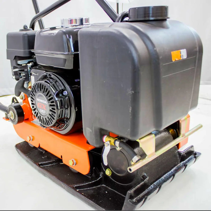 Forward Plate Compactor 14 In. Rubber Mat, Tank, and Wheel Kit Honda GX160 BravePro