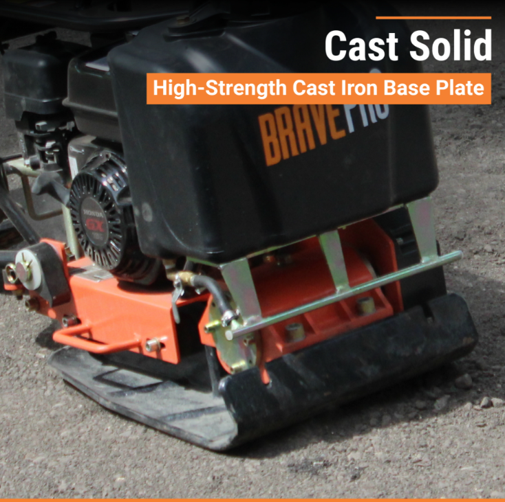16-Inch Forward Plate Compactor with Water Tank & Wheel Kit Honda GX160