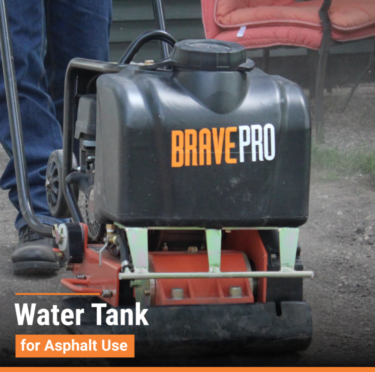 16-Inch Forward Plate Compactor with Water Tank & Wheel Kit Honda GX160