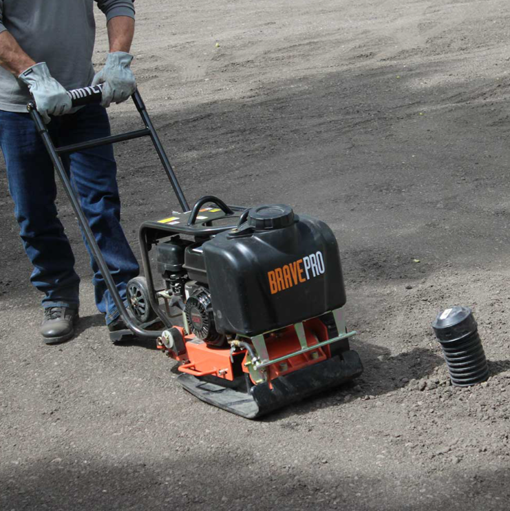 16-Inch Forward Plate Compactor with Water Tank & Wheel Kit Honda GX160