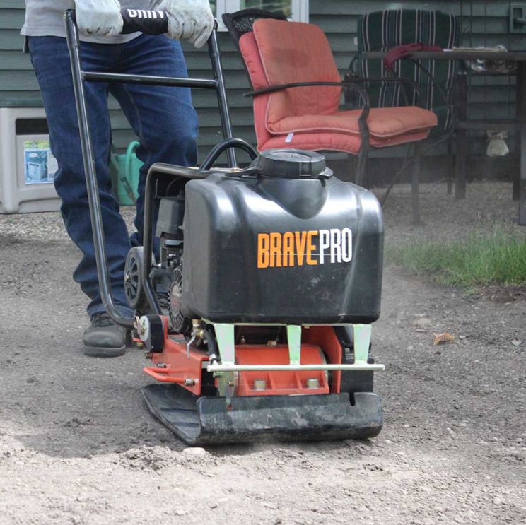16-Inch Forward Plate Compactor with Water Tank & Wheel Kit Honda GX160