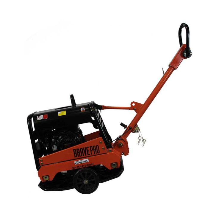 Reversible Plate Compactor 20 In. Wheel Kit Honda GX200 BravePro