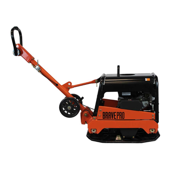 Reversible Plate Compactor 20 In. Wheel Kit Honda GX200 BravePro