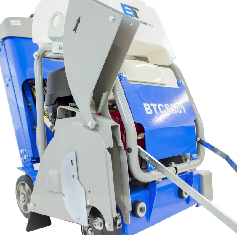 Concrete Saw 18 In. GX390 BT Walk Behind Floor Saw with Screw Feed Blade Adjustment