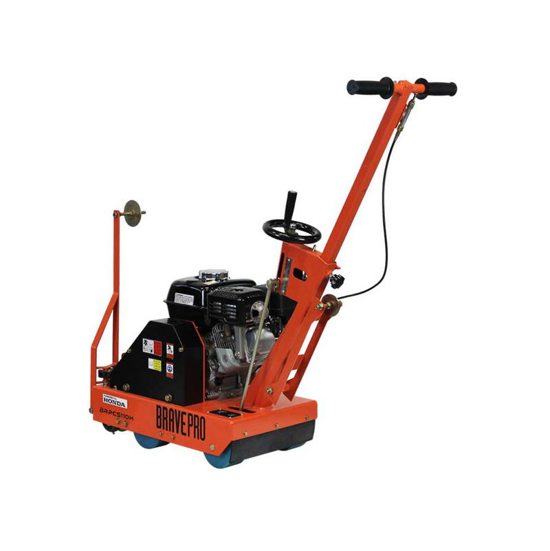 Concrete Saw 10 In. Walk Behind Saw Honda GX200 BravePro Green