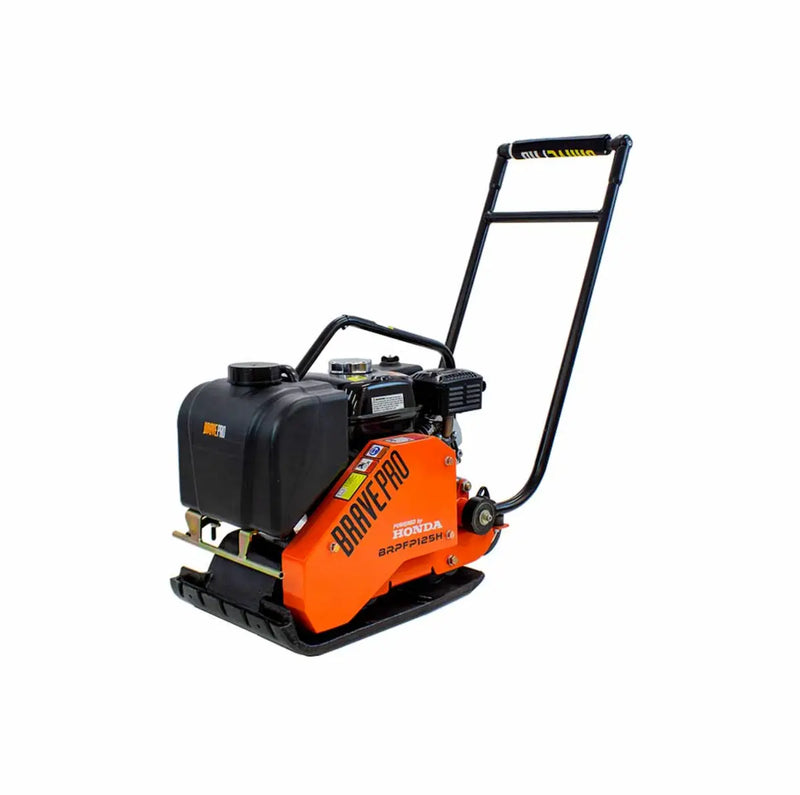Forward Plate Compactor 14 In. Rubber Mat, Tank, and Wheel Kit Honda GX160 BravePro