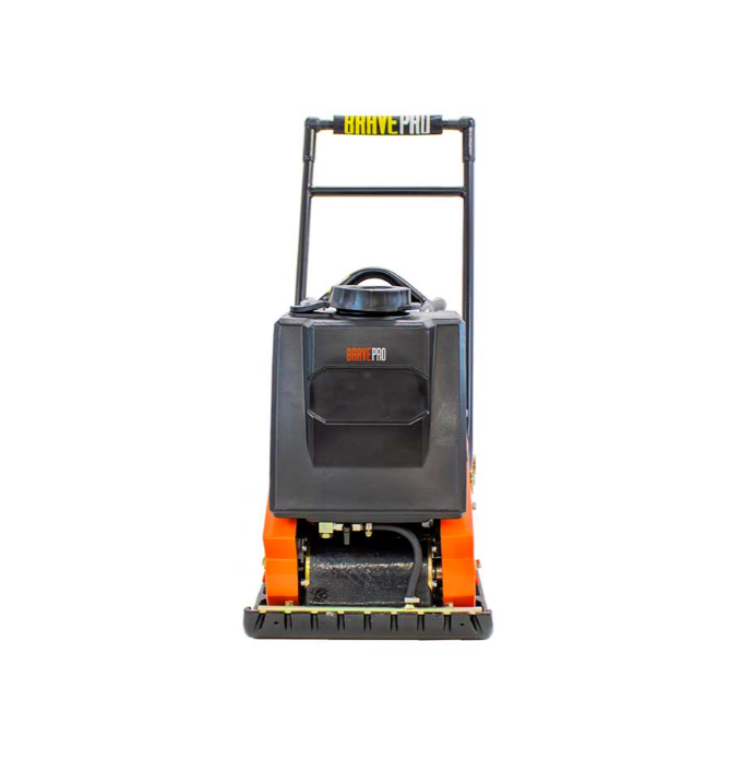 Forward Plate Compactor 16 In. with Rubber Mat, Tank, and Wheel Kit Honda GX160 BravePro