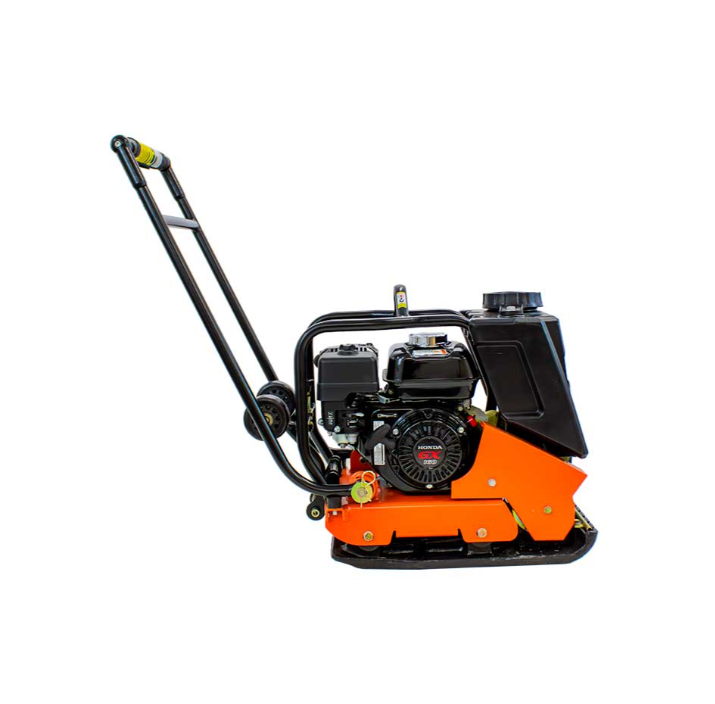 Forward Plate Compactor 16 In. with Rubber Mat, Tank, and Wheel Kit Honda GX160 BravePro