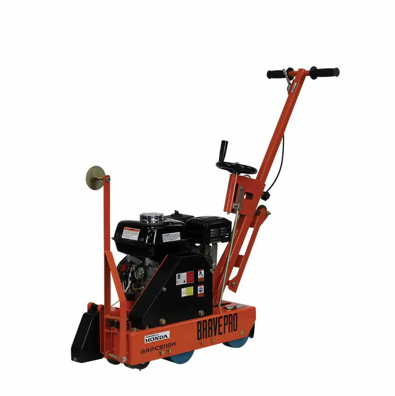 Concrete Saw 10 In. Walk Behind Saw Honda GX200 BravePro Green