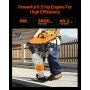 Jumping Jack Rammer 6.5HP Gas – VEVOR Tamping Rammer 3600 lb Impact Compactor four spring design