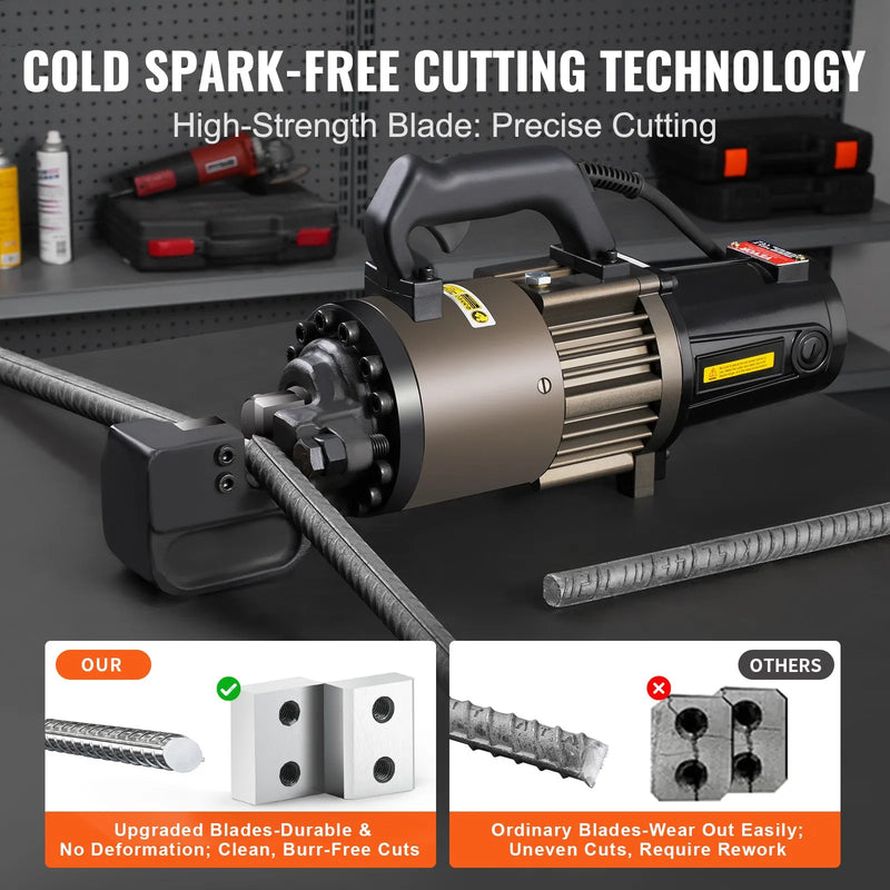 Hydraulic Rebar Cutter Electric – VEVOR 2300W Steel Rebar Cutting Machine 1.26"