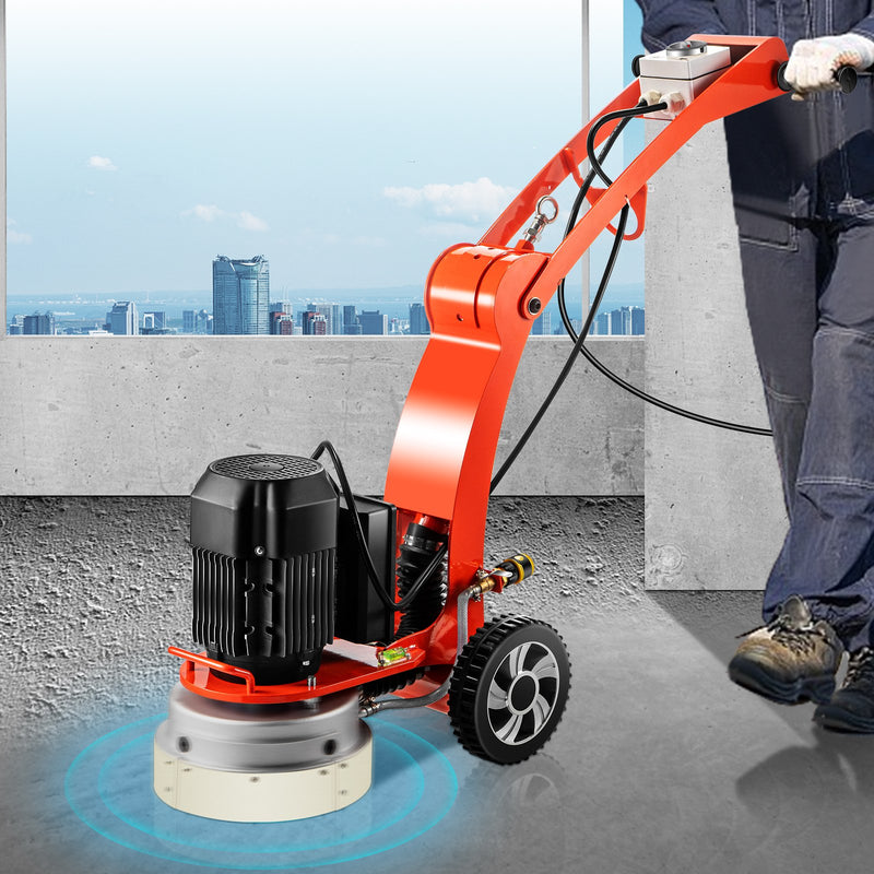 Concrete Floor Grinder 10" Electric – VEVOR 1.5HP Adjustable Handle Surface Grinder
