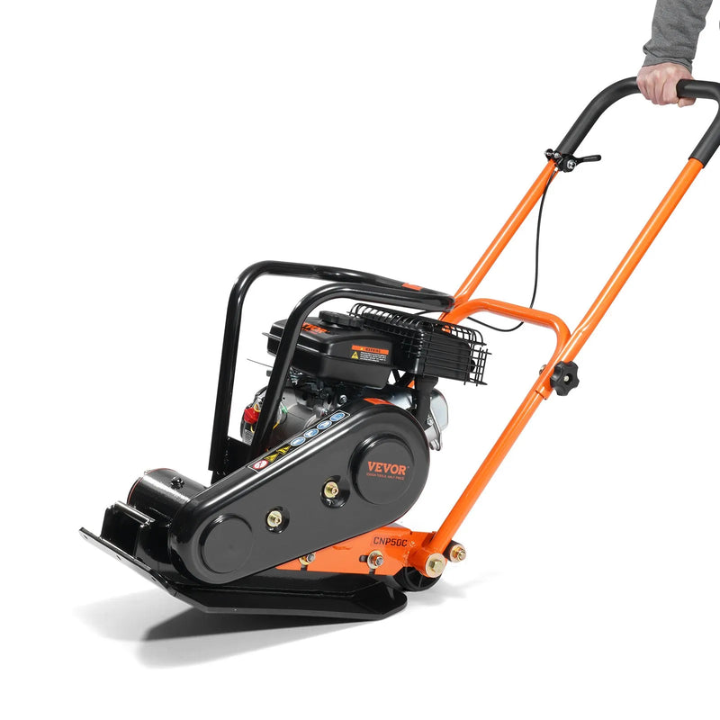 Plate Compactor 2.8HP Gas – VEVOR 98cc Vibratory Compactor 221 sq in Plate