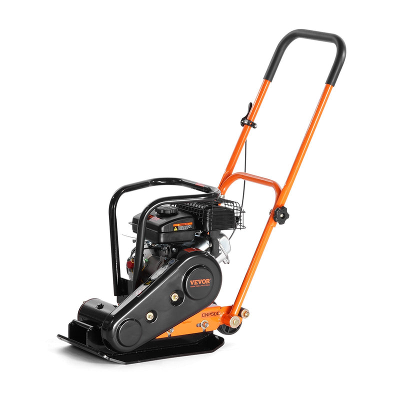 Plate Compactor 2.8HP Gas – VEVOR 98cc Vibratory Compactor 221 sq in Plate
