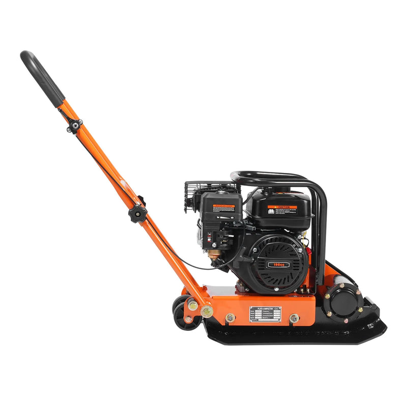 Plate Compactor 6.5HP Gas – VEVOR Forward Vibratory Compactor 196cc 351 sq in Plate