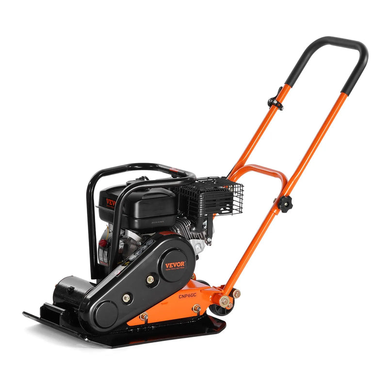 Plate Compactor 6.5HP Gas – VEVOR Forward Vibratory Compactor 196cc 351 sq in Plate