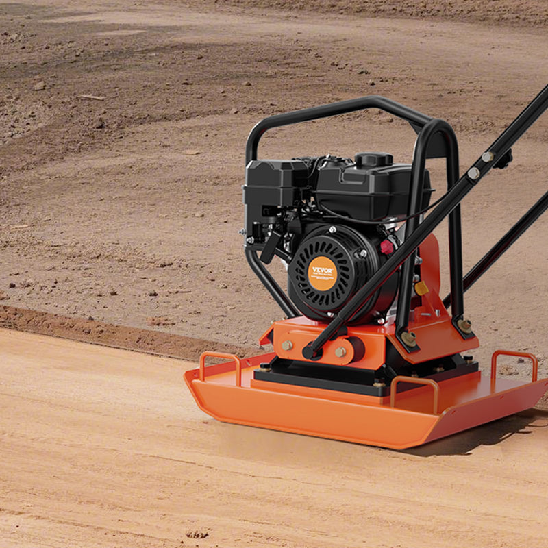 Plate Compactor 7HP Gas – VEVOR Forward Vibratory Compactor 4,451 lb Force