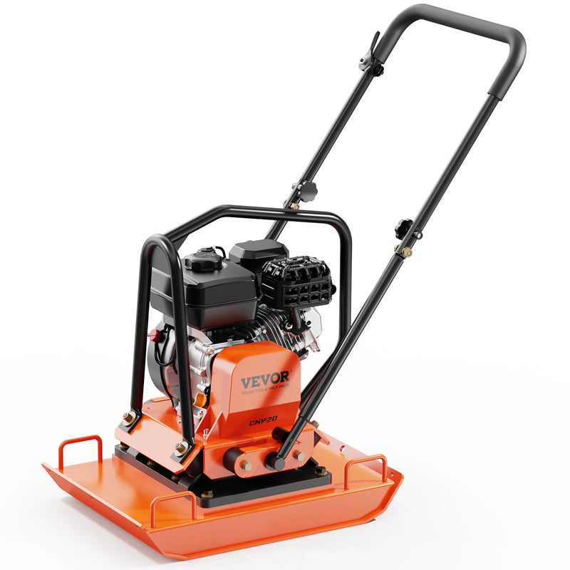Plate Compactor 7HP Gas – VEVOR Forward Vibratory Compactor 4,451 lb Force