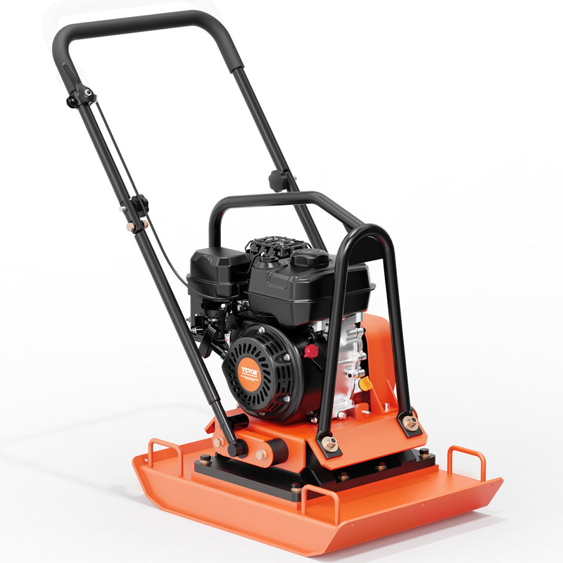 Plate Compactor 7HP Gas – VEVOR Forward Vibratory Compactor 4,451 lb Force